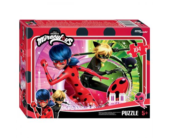 Пазл  104 эл. Step Puzzle "Леди Баг и Супер-Кот" 82260