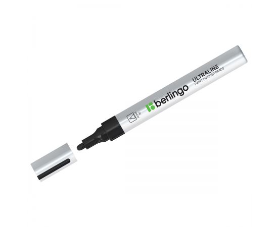 Маркер-краска Berlingo "Uniline PA400" черная, 2-4мм, нитро-основа BMk_02101
