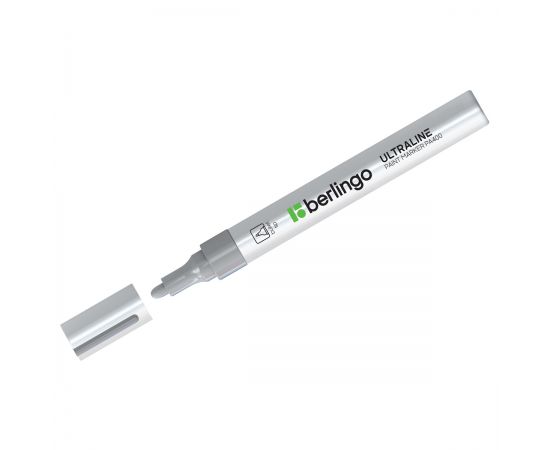 Маркер-краска Berlingo "Uniline PA400" серебро, 2-4мм, нитро-основа BMk_02113