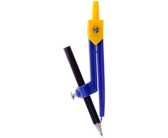 Циркуль ArtSpace пластиковый, с карандашом, 110мм, ПВХ чехол CMP_5390