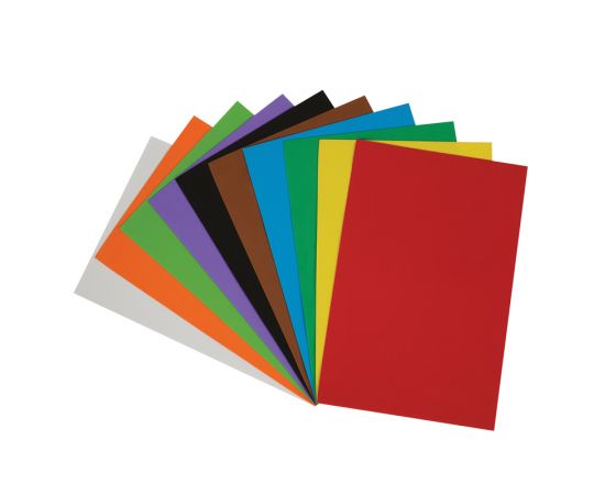 Цветная пористая резина (пенка EVA) Мульти-Пульти, А4, 10л., 10цв., 1мм, ассорти EF_22280