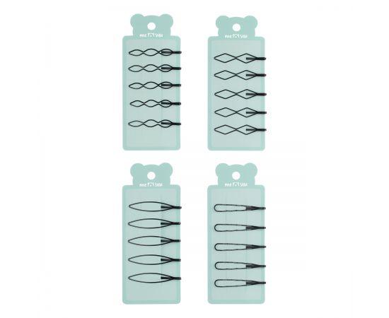 Заколки для волос MESHU, невидимки фигурные, 5шт., 6см, европодвес MS_60627