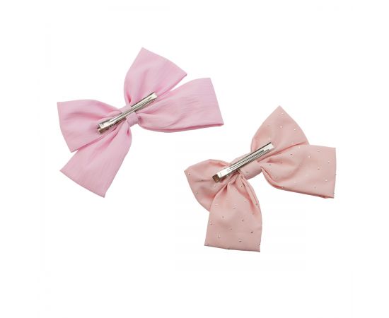 Заколка для волос MESHU, бант, розовая, ассорти, 14*13см, европодвес MS_60678