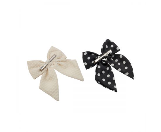 Заколка для волос MESHU, бант, светлый/темный, 13,5*14см, ассорти, европодвес MS_60682