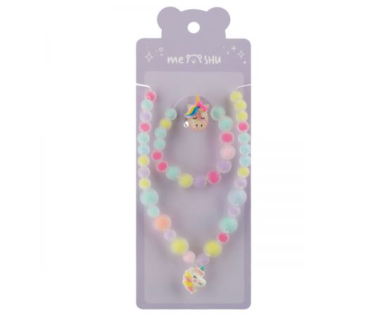 Набор украшений MESHU "Unicorn", бижутерия, кольцо, браслет, бусики с подвеской, европодвес MS_60722