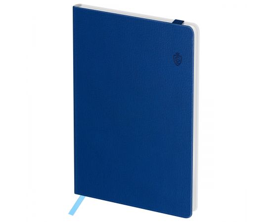 Записная книжка А6 80л. ЛАЙТ, кожзам, Greenwich Line "Classic. Blue", с резинкой, фактурное тиснение, блок в клетку NA6_50595