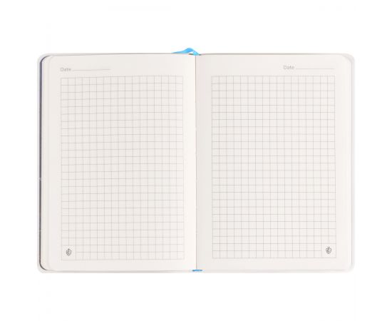 Записная книжка А6 80л. ЛАЙТ, кожзам, Greenwich Line "Classic. Blue", с резинкой, фактурное тиснение, блок в клетку NA6_50595