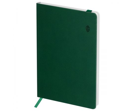 Записная книжка А6 80л. ЛАЙТ, кожзам, Greenwich Line "Classic. Olive", с резинкой, фактурное тиснение, блок в клетку NA6_50596