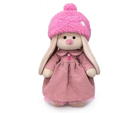 Зайка Ми в платье и меховой шапке (малая) StS-582 StS-582