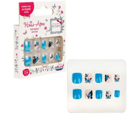 Lukky Нэйл-Арт набор №34 Romantic Vibe (10 накладных ногтей) Т25763 Т25763