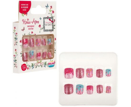 Lukky Нэйл-Арт набор №36 Sweetie Confetti (10 накладных ногтей) Т25765 Т25765