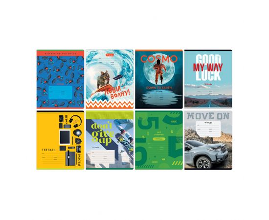 Тетрадь 12л., клетка BG "Mix-8. Мальчики" Т5ск12 11681