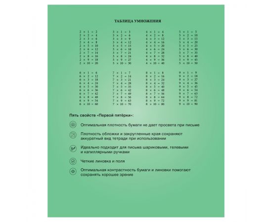 Тетрадь 12л., клетка BG "Первая пятерка" Т5ск12 12298