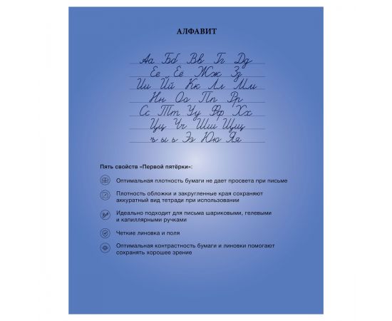 Тетрадь 12л., узкая линия BG "Первая пятерка" Т5ск12 12302