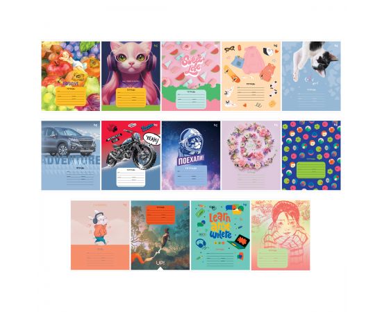 Тетрадь 18л., клетка, линия BG "Микс-универсальный" Т5ск18 61557