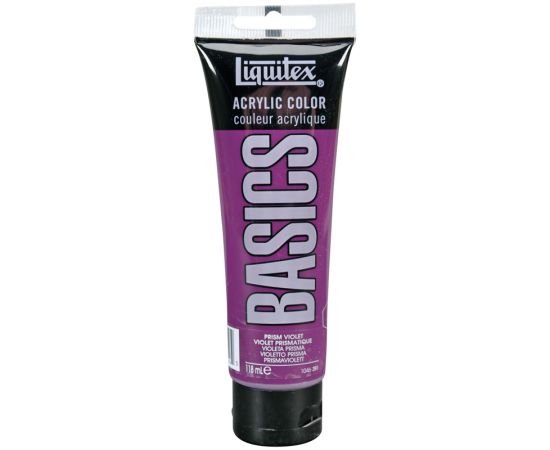 Краска акриловая художественная Liquitex "Basics", 118мл, туба, 391 фиолетовый спектральный 1046391