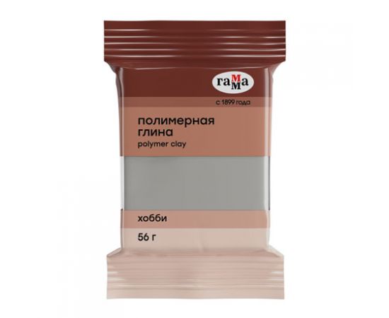 Полимерная глина Гамма "Хобби", серый, 56г 1150
