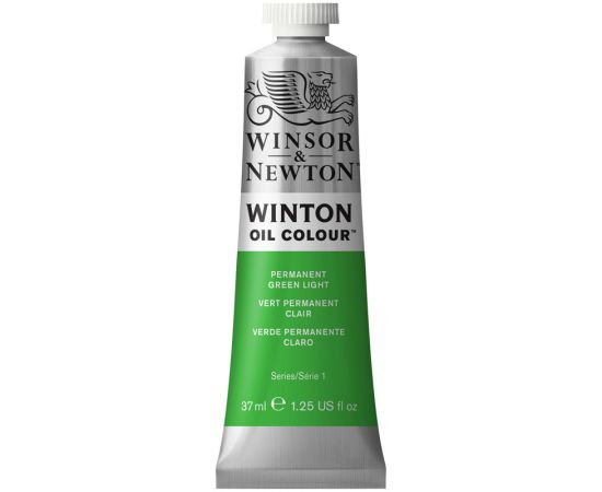 Краска масляная художественная Winsor&Newton "Winton", 37мл, туба, светло-зеленый перманентный 1414483