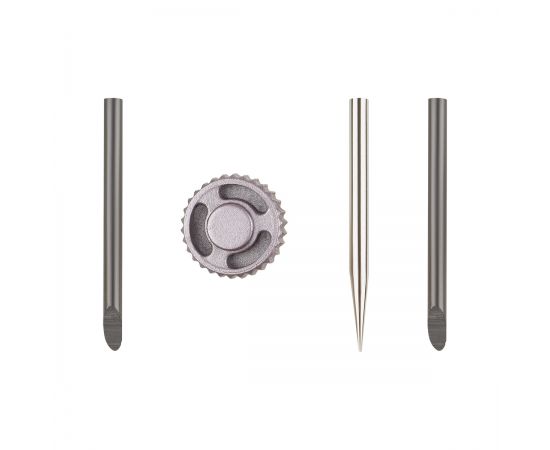 Циркуль Faber-Castell + грифели, пластиковый футляр,  цвет темно-синий., роз. золото 174545