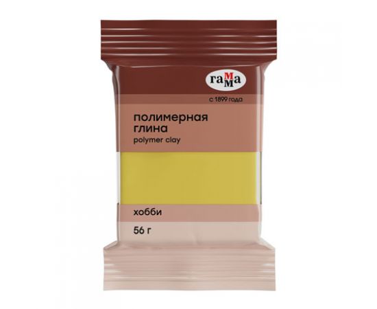 Полимерная глина Гамма "Хобби", охра желтая, 56г 1746
