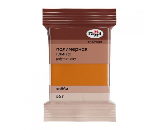 Полимерная глина Гамма "Хобби", оранжевый, 56г 1752