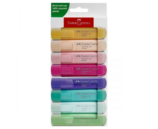 Набор текстовыделителей Faber-Castell "46 Pastel" 08 пастельных цв., 1-5мм 254658