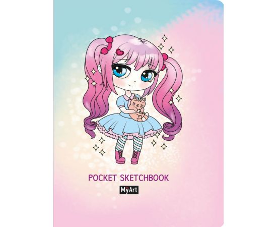 MyArt. Pocket СКЕТЧБУК. ДЕВОЧКА 462-0-129-70258-4