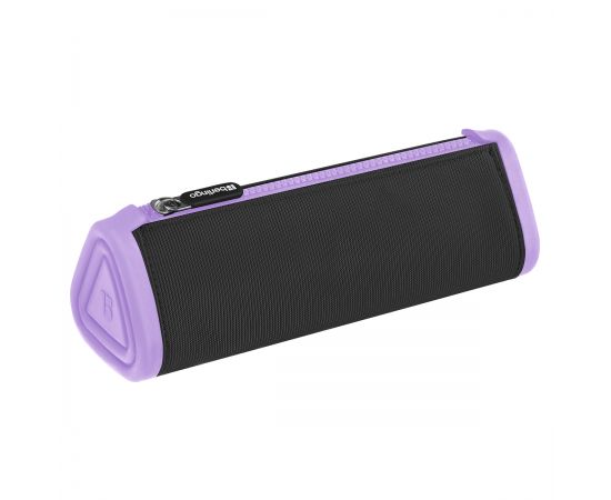 Пенал мягкий 1 отделение, 220*70*70 мм, Berlingo "Black and violet", полиэстер BR-PM-070502