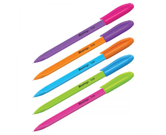 Ручка шариковая Berlingo "Triangle Fuze Stick" синяя, 0,5мм, корпус ассорти CBp_05218