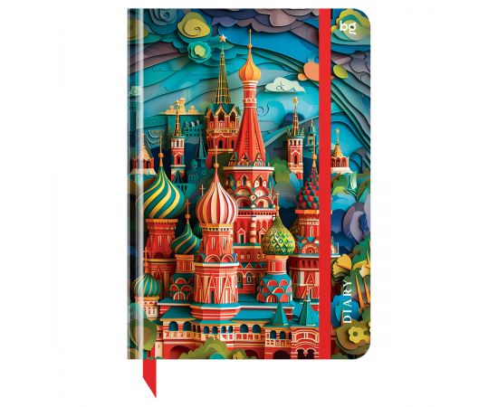 Ежедневник недатированный А5, 136л., 7БЦ BG "Paper Art. Moscow", матовая ламинация, выборочный лак DuА5_64352