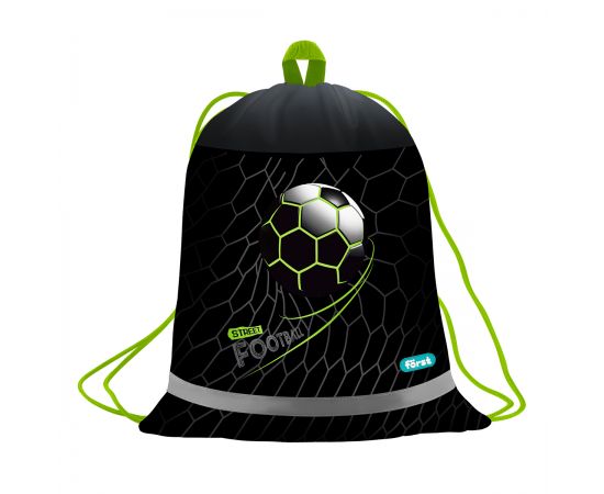 Мешок для обуви 1 отделение Först "Street Football", 360*460мм, вентиляционная сеточка, светоотражающая полоса FT-MS-012505