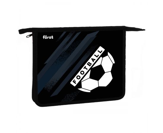 Папка для тетрадей 1 отделение, А5 Först "Football", 240*205*40мм, пластик, на молнии FT-PP-A50424