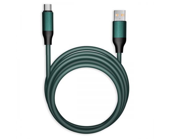 Кабель Smartbuy Bold, USB - Type-C, экстрапрочный, 3A output, оплетка TPE, 1м, мятный IK-3112BOLD-MINT