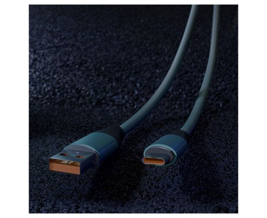 Кабель Smartbuy Bold, USB - Type-C, экстрапрочный, 3A output, оплетка TPE, 1м, мятный IK-3112BOLD-MINT