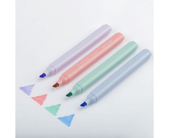 Набор текстовыделителей MESHU "Paw pastel", 04цв., пастельные цвета, 1-4мм, блистер с европодвесом MS_55400