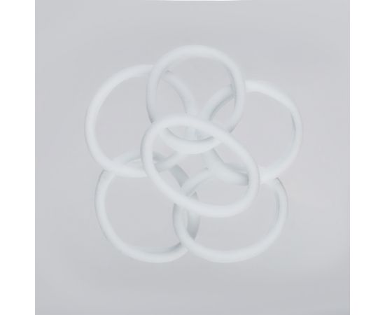 Резинки для волос MESHU "Essence", белые, 6шт., диаметр 4см, европодвес MS_60528