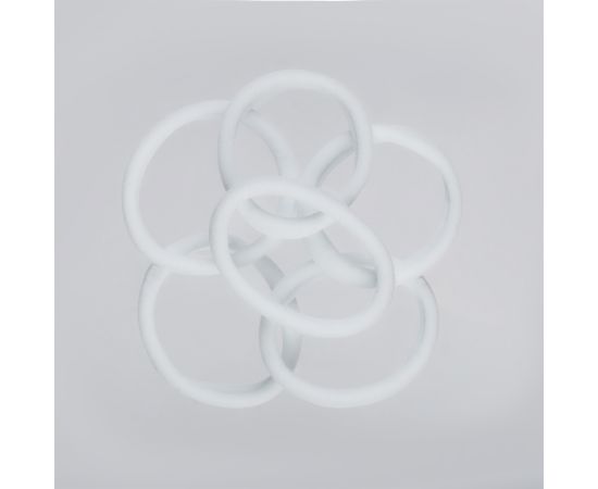 Резинки для волос MESHU "Essence thin", белые, 6шт., диаметр 4см, европодвес MS_60542