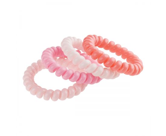 Резинки для волос MESHU, пружинки, розовые ассорти, 4шт., европодвес MS_60570