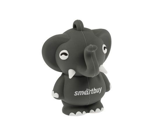 Память Smart Buy "Wild series" Слоник  16GB, USB 2.0 Flash Drive, серый SB16GBElpht G