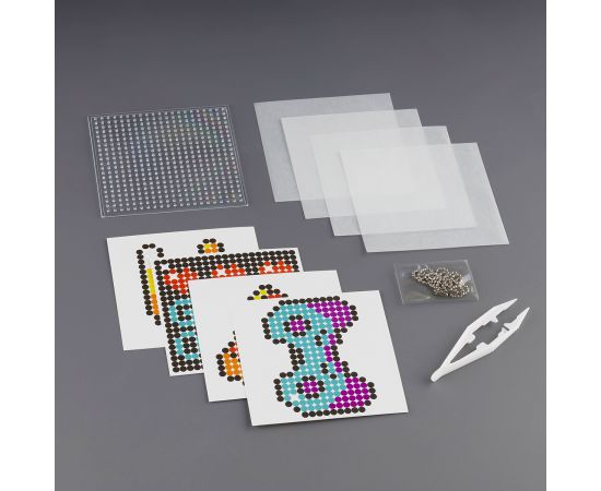 Термомозаика ТРИ СОВЫ "Пицца", набор инструментов и аксессуаров, трафареты, картонная коробка ThB_55657