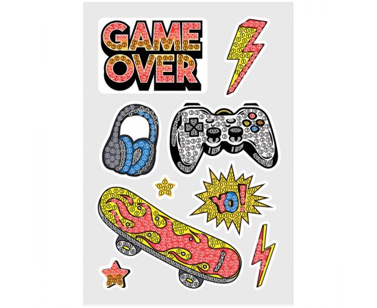 Алмазная мозаика, наклейки ТРИ СОВЫ "Главный герой", пакет с европодвесом АМН_48218