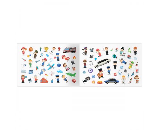 Альбом с наклейками ТРИ СОВЫ "250 наклеек. Профессии", А5, 250шт., 6стр. АнА5_10514