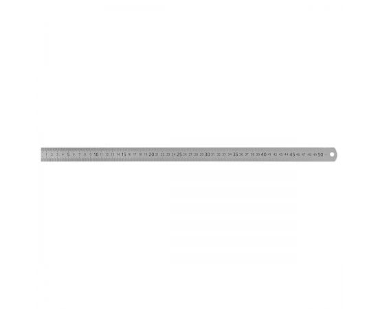 Линейка 50см СТАММ, стальная, ПВХ чехол с европодвесом ЛН-30533