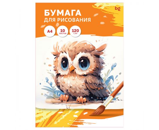 Папка для рисования А4, 10л., BG, 120г/м2 Пр10А4_58064