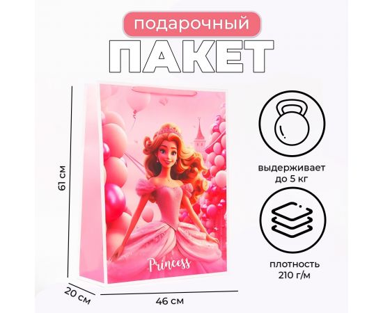 Пакет ламинированный Princess, XXL 46×61×20 см 10332199