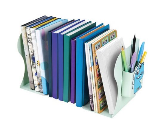 Подставка-держатель для книг и учебников BRAUBERG KIDS "Dino",органайзер, раздвижная, металл, 238067 238067