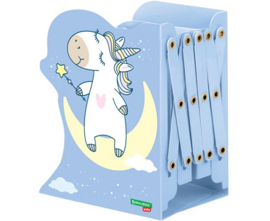 Подставка-держатель для книг и учебников фигурная BRAUBERG KIDS "Unicorn" раздвижная, металл, 238069 238069