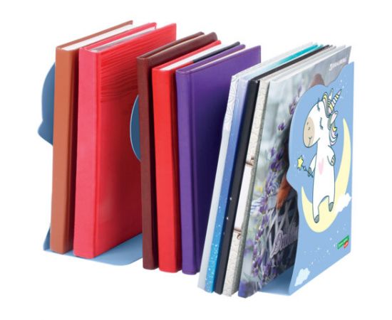 Подставка-держатель для книг и учебников фигурная BRAUBERG KIDS "Unicorn" раздвижная, металл, 238069 238069