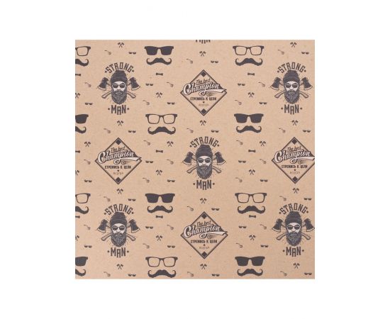 Бумага упаковочная крафтовая «Strong man», 50 х 70 см 2791544