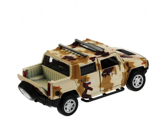 Машина металл свет-звук HUMMER H2 PICКUP КАМУФЛЯЖ 12 см, двери, багажн 340971 340971